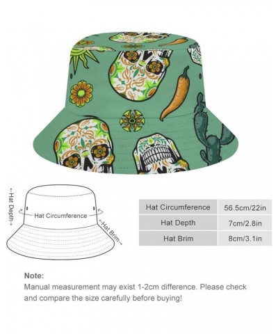 Fisherman Bucket Hat Wide Brim Sun Cap Boonie Hat Trucker Cap for Running/Sports Pattern 7 $13.91 Bucket Hats