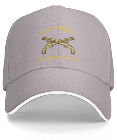 United States Army Military Police Veteran Men and Women Adjustable Baseball Cap Gray $18.46 Baseball Caps