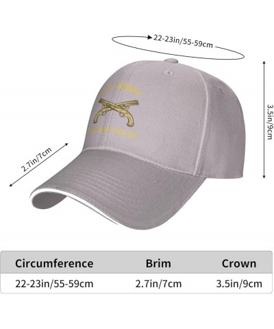 United States Army Military Police Veteran Men and Women Adjustable Baseball Cap Gray $18.46 Baseball Caps