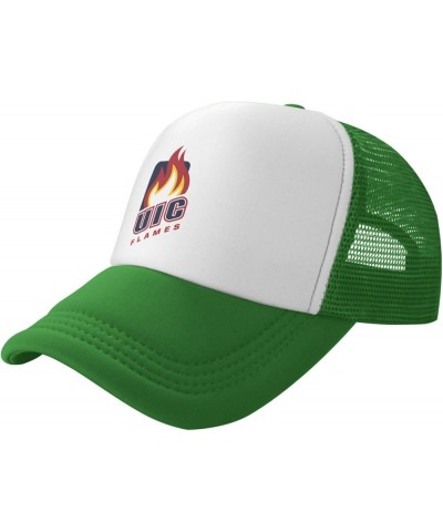 UIC Flame Trucker Hats，Adjustable Comfortable Mesh Shade Baseball Cap for Men and Women Green $10.07 Baseball Caps