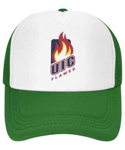 UIC Flame Trucker Hats，Adjustable Comfortable Mesh Shade Baseball Cap for Men and Women Green $10.07 Baseball Caps