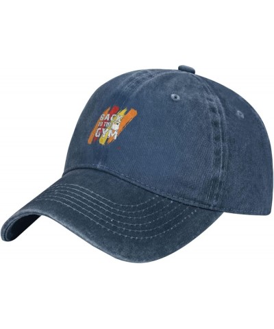 Back to The Gym Retro Baseball Cap for Women Men Baseball Hat Golf Dad Hats Navy Blue $13.66 Baseball Caps