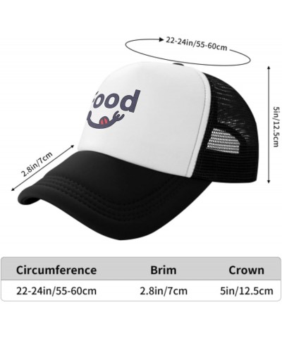 Trucker Baseball Cap Golf Dad Hat, Funny Vintage Retro Trucker Hat for Men & Women with Adjustable Snapback Black Food $11.59...