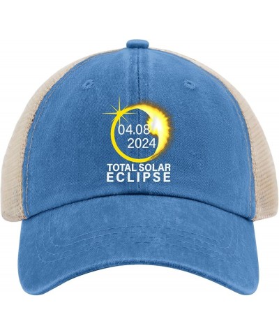 Total Solar Eclipse 04.08.2024 Trucker Hat Baseball Hat for Women AllBlack Womens Sun Hat Gifts for Grandpa Lake Blue $10.69 ...