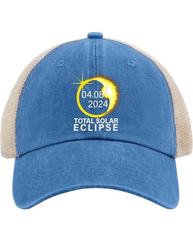 Total Solar Eclipse 04.08.2024 Trucker Hat Baseball Hat for Women AllBlack Womens Sun Hat Gifts for Grandpa Lake Blue $10.69 ...