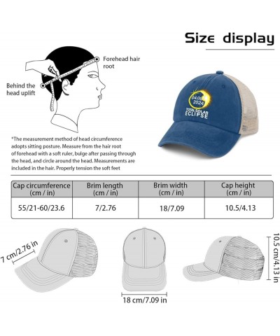 Total Solar Eclipse 04.08.2024 Trucker Hat Baseball Hat for Women AllBlack Womens Sun Hat Gifts for Grandpa Lake Blue $10.69 ...