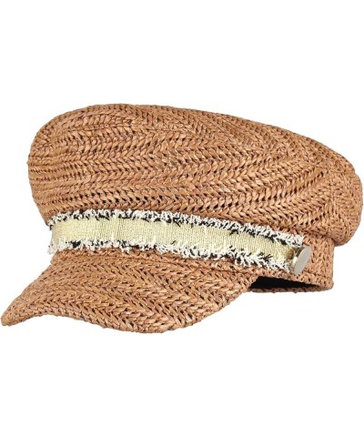 Ladies Women Straw Newsboy Hats Vintage Beret Hats Visor Beret Cap Paperboy Gatsby Hat Khaki $11.24 Berets