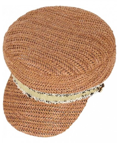 Ladies Women Straw Newsboy Hats Vintage Beret Hats Visor Beret Cap Paperboy Gatsby Hat Khaki $11.24 Berets