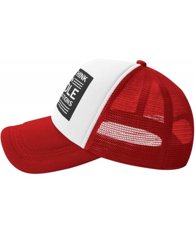 If People Think I Am an Assholes Congratulations I Am Mesh Hat Men Women Baseball Cap Trucker Hat Sports Hat Red $7.28 Baseba...