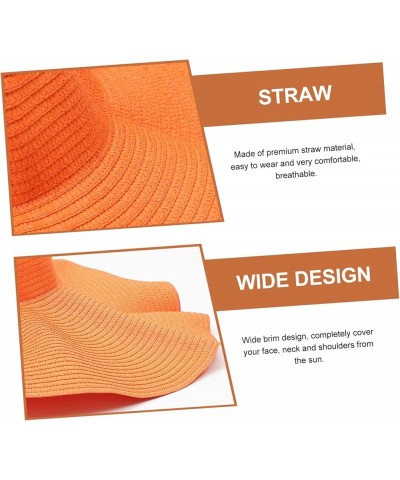 2pcs Oversized Sun Hat Beach Straw Hat Trendy Sun Hat Lightweight Straw Hat Breathable Straw Hat Wide Orangex2pcs $11.07 Sun ...