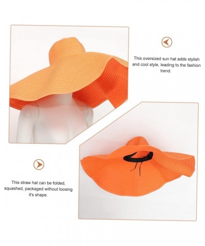 2pcs Oversized Sun Hat Beach Straw Hat Trendy Sun Hat Lightweight Straw Hat Breathable Straw Hat Wide Orangex2pcs $11.07 Sun ...