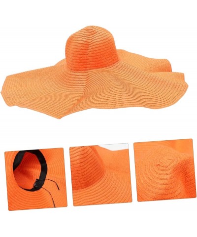 2pcs Oversized Sun Hat Beach Straw Hat Trendy Sun Hat Lightweight Straw Hat Breathable Straw Hat Wide Orangex2pcs $11.07 Sun ...