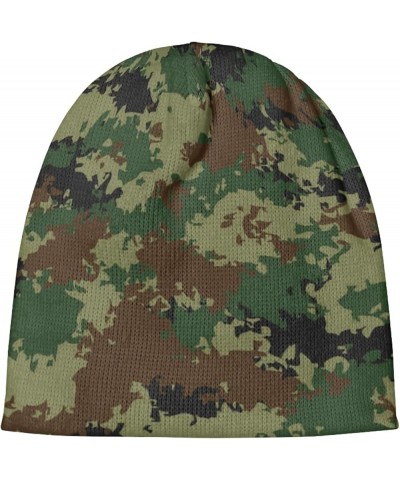 Ugly Christmas Knit Beanie Hat Winter Hats Soft Slouchy Warm Cuffed Beanie Hat Camo $12.59 Skullies & Beanies