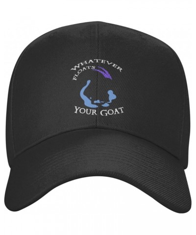 Unisex Baseball Hats Whatever Floats Your Goat Classic Dad Hat Adjustable Casquette Cap Black $9.71 Baseball Caps