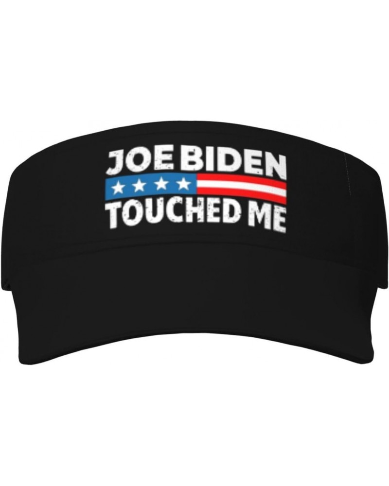 Joe Biden Touched Me Visor Hats Novelty Adjustable Sport Sun Visor Cap Empty Top Baseball Hat for Men and Women Black $14.61 ...