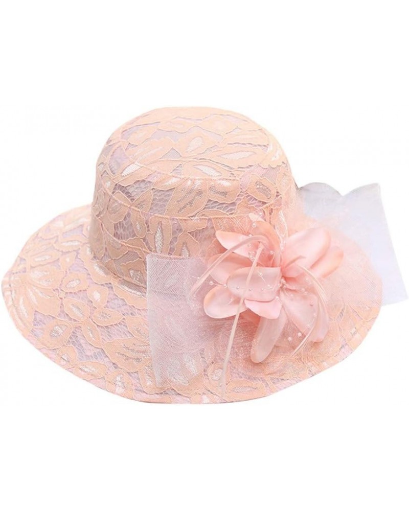 Women's Church Fascinator Bridal Tea Party Wedding Hat in N Out Burger Hat Pink-e $8.34 Sun Hats