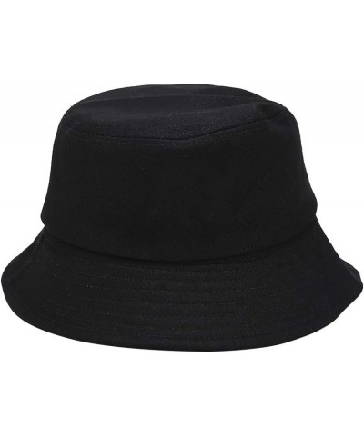 Bucket Hat for Women Men, Unisex Cute Travel Sun Hat Summer Beach Fisherman Cap Plain Double-Side-Wear Summer Hat A01-black $...