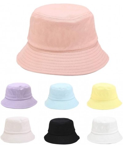 Bucket Hat for Women Men, Unisex Cute Travel Sun Hat Summer Beach Fisherman Cap Plain Double-Side-Wear Summer Hat A01-black $...