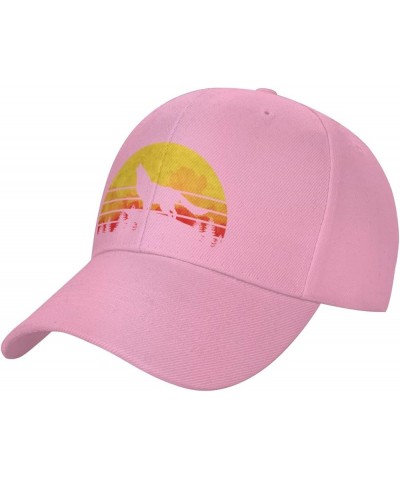 Vintage Wolf Retro Eighties Wolfdog Unisex Baseball Hat Retro Dad Hat Adjustable Pink $10.43 Baseball Caps