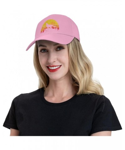 Vintage Wolf Retro Eighties Wolfdog Unisex Baseball Hat Retro Dad Hat Adjustable Pink $10.43 Baseball Caps