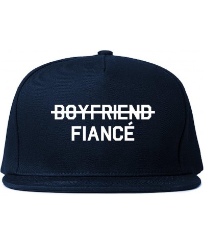 Boyfriend Fiance Engagement Mens Snapback Hat Cap Blue $13.01 Baseball Caps