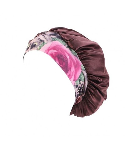 Women's Vintage Print Turban Hats Islam Muslim Head Wrap Hats Lady Casual Satin (Coffee, One Size) One Size Coffee $5.85 Rain...