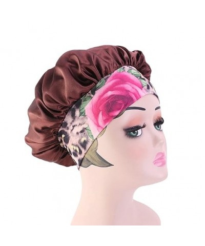 Women's Vintage Print Turban Hats Islam Muslim Head Wrap Hats Lady Casual Satin (Coffee, One Size) One Size Coffee $5.85 Rain...