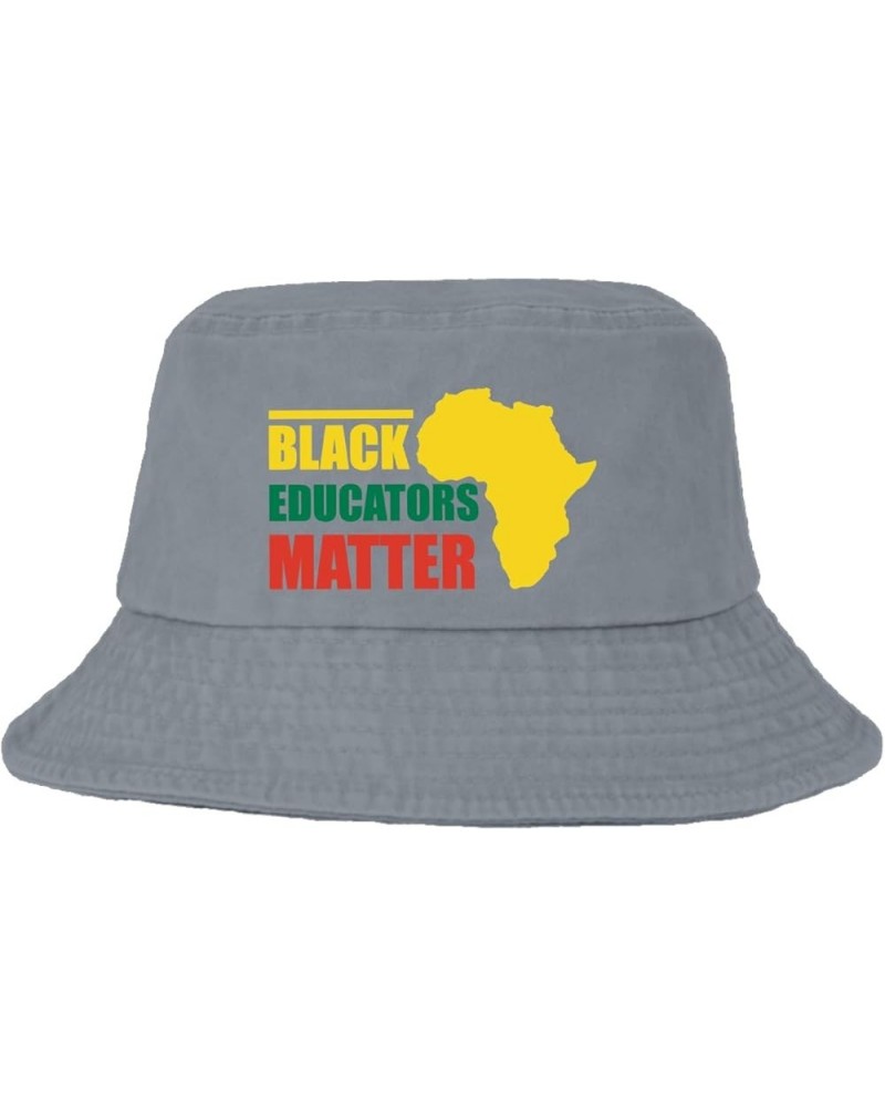 Black Educators Matter Bucket Hats Bucket Hat Trendy Women Hats Dance Accessories for Dance Must Haves Light Grey $9.02 Bucke...