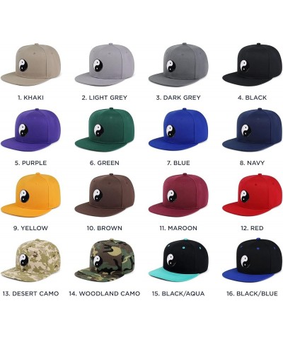 Ying Yang Hip-Hop Snapback Hat Embroidered Baseball Cap Asian Meditation 13. Desert Camo $13.24 Baseball Caps