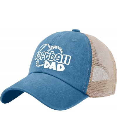 Softball Dad Hat Mens Outdoor Hat AllBlack Golf Hat Gifts for Grandma Baseball Caps Lake Blue $12.75 Bucket Hats