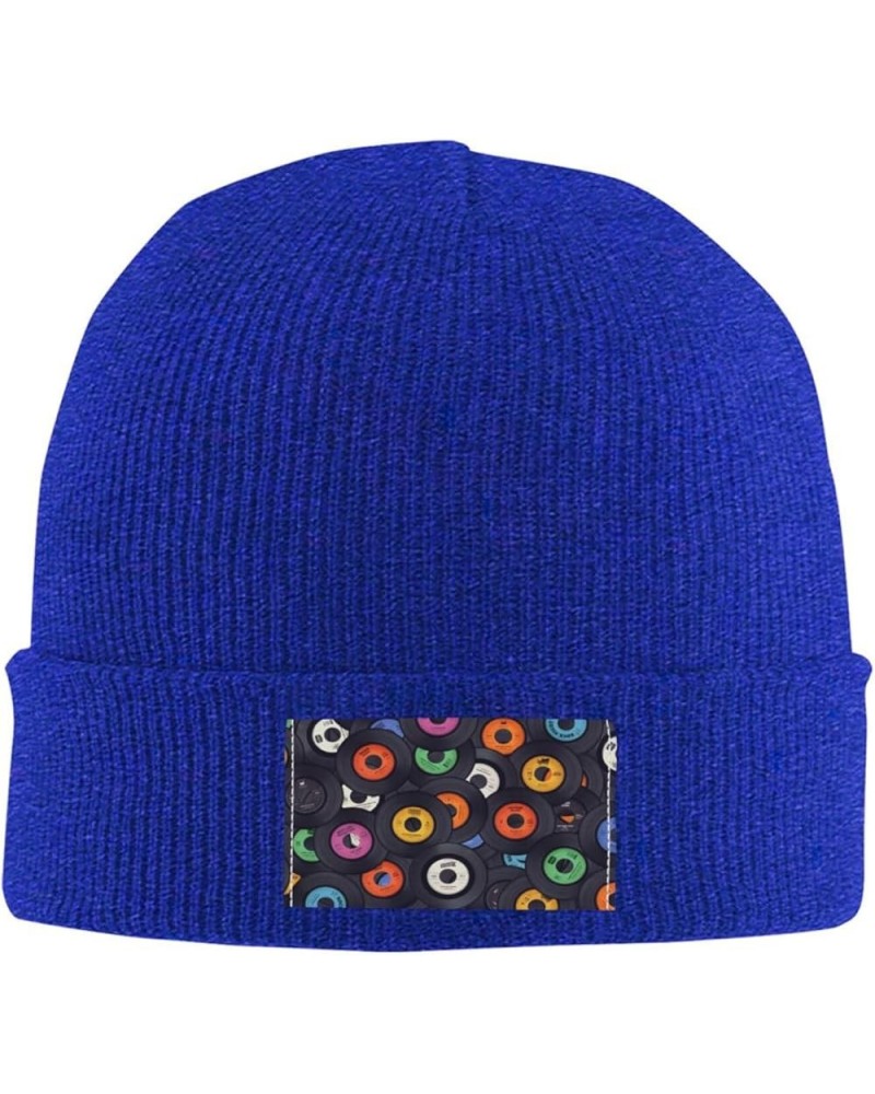 Beanie Hats for Men Women Vinyl Records Music Album Baggy Skullies Beanies Blue $12.21 Skullies & Beanies