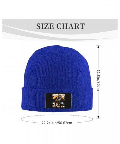 Life is Either a Distant Adventure or Nothing at All Beanie Hat for Men Women Soft Cozy Skull Cap Winter Warm Knit Hats Blue ...