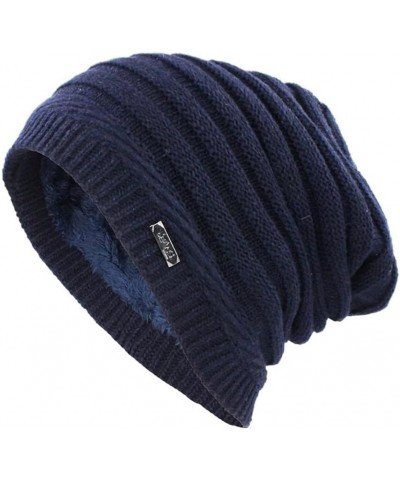 Adult Men Winter Warm Hat for Women Unisex Wool Knitted Casual Outdoor Cotton Hats Women Cap Knitted Hat Aht141bld $12.93 Sku...