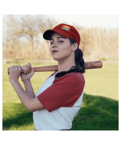 Loud Proud Baseball Baseball Caps Retro Dad Hat for Women Gifts for Grandpa Coo Red $12.80 Baseball Caps