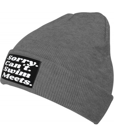 Sorry Can't Swim-Meets-Gifts Black Womens Winter Beanie Cap Knit Soft Warm Hat Beanie Hat for Men Deep Heather $11.43 Skullie...