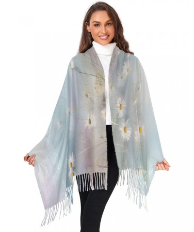 Field with Sky Scarf for Women Pashmina Soft Cashmere Scarf Tassel Shawl Scarf Wraps Warm for Fall Winter 86×30 in $10.40 Sca...