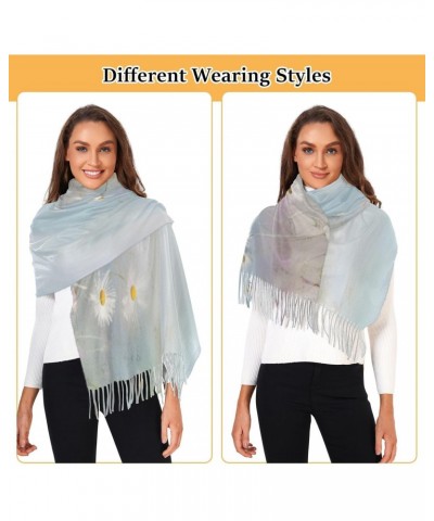 Field with Sky Scarf for Women Pashmina Soft Cashmere Scarf Tassel Shawl Scarf Wraps Warm for Fall Winter 86×30 in $10.40 Sca...