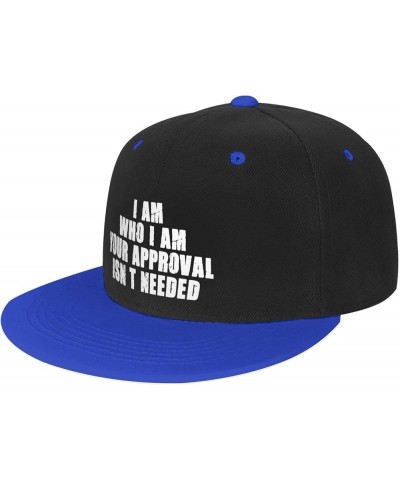 Men Women Baseball Cap i am who i am Your Approval Isn't Needed Classic Dad Hat Adjustable Snapback Hats,White Blue $9.53 Bas...