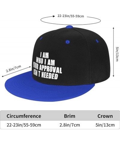 Men Women Baseball Cap i am who i am Your Approval Isn't Needed Classic Dad Hat Adjustable Snapback Hats,White Blue $9.53 Bas...