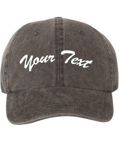 Custom Name Embroidered Personalized Baseball Dad Hat Pigment Dyed Cotton Twill Cap $23.08 Baseball Caps