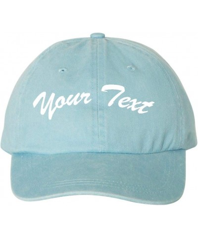 Custom Name Embroidered Personalized Baseball Dad Hat Pigment Dyed Cotton Twill Cap $23.08 Baseball Caps