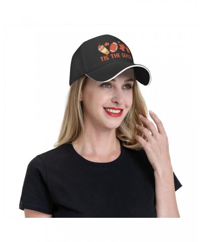 Tis The Season Baseball Cap Sandwich Brim Hats for Men Women Adjustable Caps Black $12.16 Baseball Caps