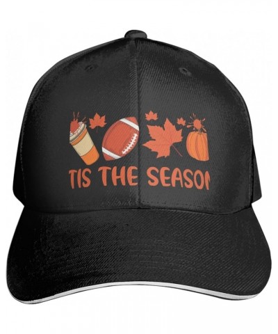 Tis The Season Baseball Cap Sandwich Brim Hats for Men Women Adjustable Caps Black $12.16 Baseball Caps