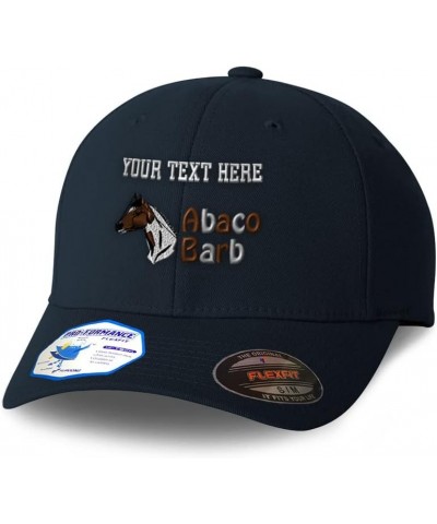 Flexfit Hats for Men & Women Abaco Barb Horses Polyester Dad Hat Baseball Cap Dark Navy Personalized Text Here $19.07 Basebal...