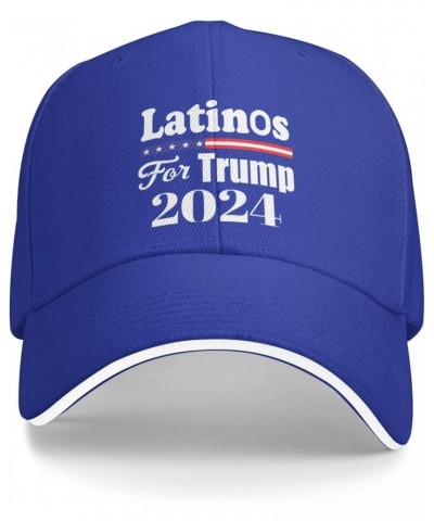 Latinos for Trump 2024 Gifts Baseball Cap Women Cowboy Hat Trucker Hat Men Dad Hat Adjustable Hat Snapback Hat Black Blue $10...