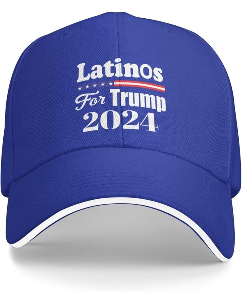 Latinos for Trump 2024 Gifts Baseball Cap Women Cowboy Hat Trucker Hat Men Dad Hat Adjustable Hat Snapback Hat Black Blue $10...