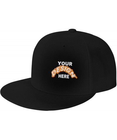 Custom Caps Add Your Custom,Custom Picture Hats,Custom Hat Design Your Own Classic Mens Womens Personalized Baseball Hat Blac...