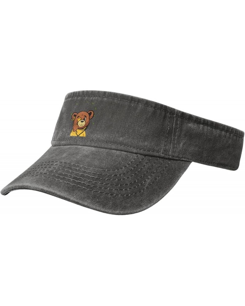 Angry Bear Sun Visor Hats for Women Men Adjustable Sports Sun Hats Golf Cap Deep Heather $13.55 Visors