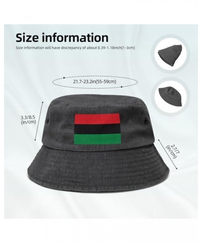 Flag of The UNIA Bucket Hat for Men Women Outdoor Washed Cotton Sun Hats Travel Beach Hat Black $12.91 Bucket Hats