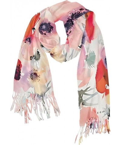 Pastel Daisy Flowers Women's Wraps & Pashminas Decorative Pashmina Shawl Warm Blanket Scarf Flower Watercolor Floral $13.77 S...